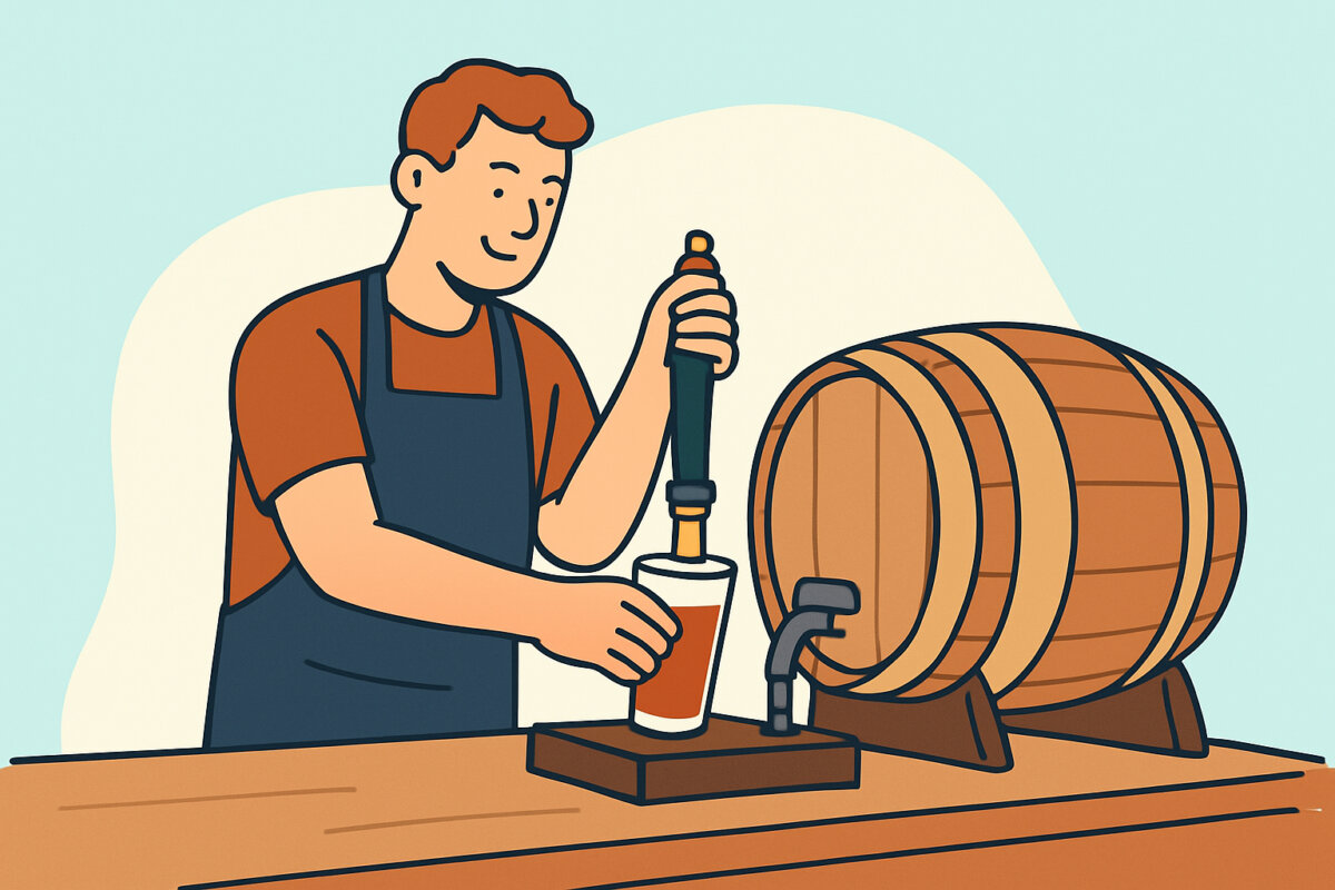 Cask ale ja käsipumppu – perinteinen tarjoilutapa